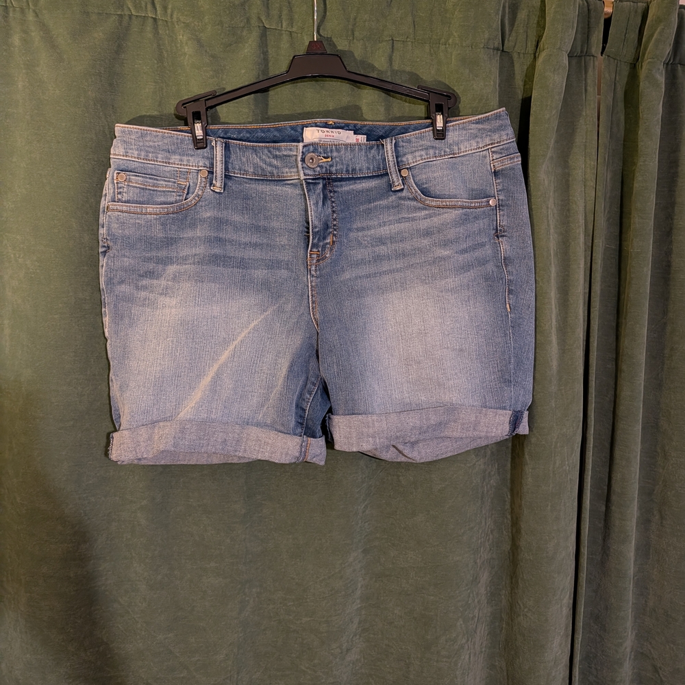 Torrid Light Blue Jean Shorts